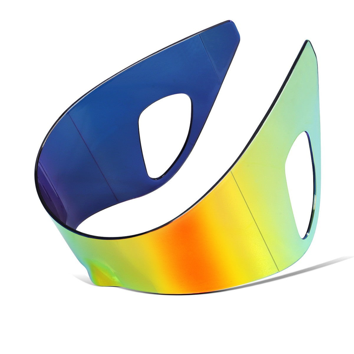 Yumomo2026One-piece glasses with ear hooks, punk-style large-frame sunglasses, exaggerated cyberpunk sunglasses for men and women, high-end design